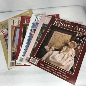 1 Year‎ - 6 Back Issues Each of Leisure Arts The Magazine Feb 1990 - Dec 1990